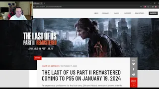 Reacting to the New TLOU 2 Remastered Trailer