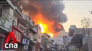 At least 11 dead, four injured after massive blaze engulfs paint factory in New Delhi
