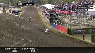 Langenfelder & De Wolf crash | MX2 Race 1 | MXGP of Patagonia Argentina 2022 #MXGP #Motocross