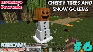 Minecraft 1.20.4 Single Player #6 - Cherry Trees and Snow Golems