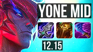 YONE vs VEX (MID) | 7 solo kills, 500+ games, 10/3/5 | EUW Diamond | 12.15