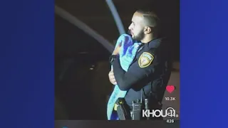 Harris County deputy goes viral for cradling baby after high-speed chase