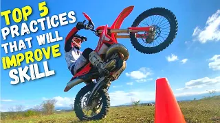 TOP 5 PRACTICES THAT WILL IMPROVE YOUR DIRTBIKE RIDING SKILL | Enduro Tips & Technique