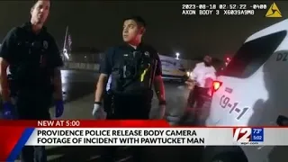 Providence police bodycam video shows arrest after crash