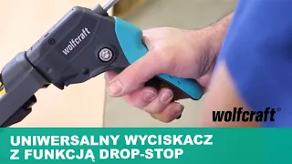 Mocny i wygodny wyciskacz do silikonów i mas akrylowych MG 350 | wolfcraft