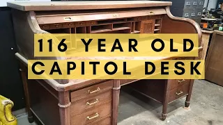 Amazing RESTORATION of OAK ROLLTOP DESK | FURNITURE RESTORATION