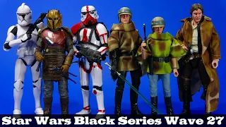 Star Wars Black Series Wave 27 Armorer, Incinerator Trooper, Han, Luke, Leia, Clone Hasbro Review