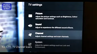 Channel Scans / Automatic Search on TCL C715 TV