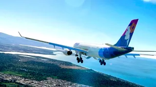 Microsoft Flight Simulator 2020 - Realistic 5 Hour Full Flight to Hawaii on Airbus A330-300 - 1440p