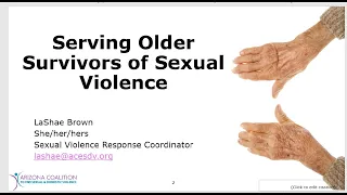 Serving Older Survivors of Sexual Violence