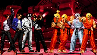 [KOF Mugen] Kyo Kusanagi Team vs Ken Masters Team