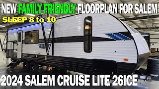 NEW FLOORPLAN FOR SALEM 2024 Salem Cruise Lite 26ICE Bunkhouse RV by Forestriver at Couchs RV Nation