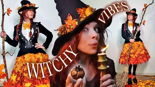 I made a WHIMSY WITCH costume out of leaves 🍂✨