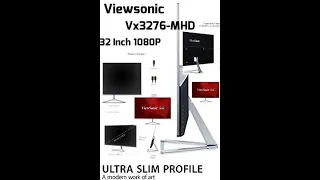 ViewSonic VX3276-MHD 32 Inch 1080p Frameless Widescreen IPS Monitor Unboxing Review