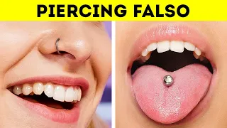 TRUQUES DE BELEZA EFICAZES || TATUAGENS E PIERCINGS FALSOS