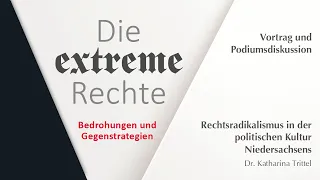 Rechtsradikalismus in der politischen Kultur Niedersachsens – Ringvorlesung