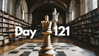 playing chess until I hit 1500 (Day 121) 94% accuracy