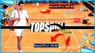 Rank 600 vs Rank 4 TopSpin 2K25 Player vs Player Gameplay | World Tour | Close Match