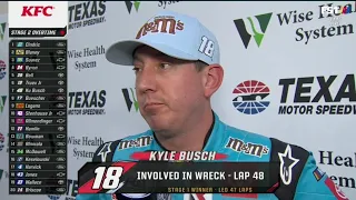 KYLE BUSCH POST CRASH INTERVIEW - 2022 NASCAR ALL-STAR RACE NASCAR CUP SERIES AT TEXAS