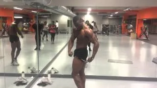 Williams Falade - WBFF WORLDS PREP - 7 weeks out posing practice.