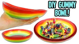 How to Make a Satisfying Rainbow Gummy Bowl | Fun & Easy DIY Jello Desserts!