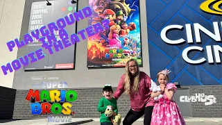 Super Mario Bros. Movie | Cineplex Clubhouse Playground Theater Experience | Slide in a Theater?