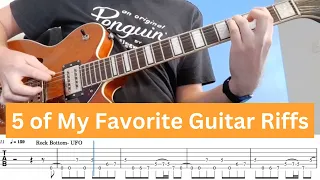 5 of My Favorite Guitar Riffs + TAB