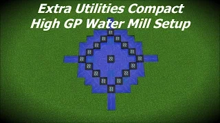 Extra Utilities Compact High GP Water Mill Setup