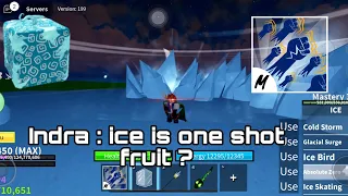 Ice + GodHuman =One Shot 🥶 | Ice bounty hunting |Mobile player |Roblox BloxFruits Pvp bountyhunting