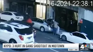 Manhattan Gang Shootout Caught on Camera; 3 Hurt