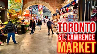 🇨🇦 | Yummy Food at Toronto's Famous St. Lawrence Market | Canada  | 4K