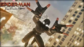 Spider-Man Far from Home Stealth Suit - PS4 Spider-Man Free Roam (Gameplay)