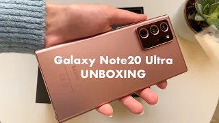 Samsung Galaxy Note20 Ultra 5G Mystic bronze unboxing!! an iPhone user buying Samsung!