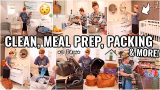 GET IT ALL DONE!!😯 3 DAYS OF CLEANING, PACKING, MEAL PREP & GROCERIES | 2022 CLEANING MOTIVATION