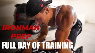 FULL DAY OF TRAINING FOR IRONMAN| NUTRITION TIPS