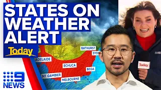 Three states in firing line as chaotic weather, floods continue | 9 News Australia