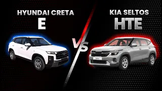 Creta E vs Seltos HTE | Which Car Is More Value For Money? | Feb 2024