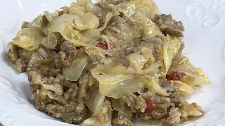 Beef and Cabbage Casserole (SUPER EASY Recipe in a Rice Cooker)