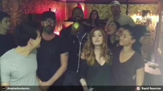 Cast thank fans for watching winter finale.