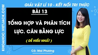 Vật lí 10 Kết nối tri thức Bài 13: Tổng hợp và phân tích lực. Cân bằng lực - Giải Vật lí 10