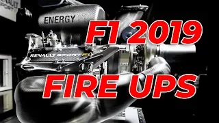 F1 2019 First Fire Up Sounds - Ferrari and McLaren Renault