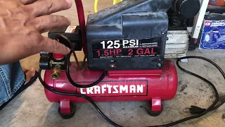 How to fix air compressor that doesn't build the air