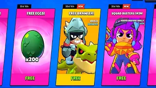 🎁YEEEEEES! NEW GIFTS FROM SUPERCELL IS HERE!?!LUCKY MONSTER EGGS OPENING |Brawl stars 🤩💰🍀