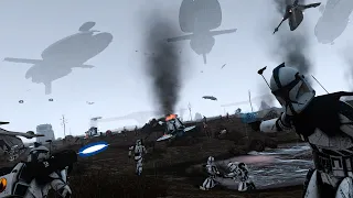 501st LEGION CLONE'S LAST STAND vs HUNDREDS of DROIDS | 1st CEU Zeus Star Wars Clone Wars Arma 3