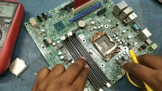 Dell motherboard not power on dignostic and repair full in hindi part 1