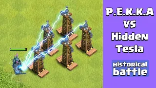 Every Level P.E.K.K.A VS Every Level Hidden Tesla | Clash of Clans