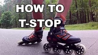 How to T-STOP on Inline Skates | ROLLERBLADE BASICS EP 1