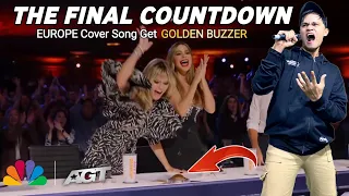 This Man Succeeded Make Jury Dancing With Singing The Final Countdown - Europe | GOLDEN BUZZER AGT