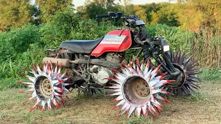 Fourwheeler on REAPER WHEELS literally Tills Dirt