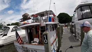 Stress lots of boats America’s Great Loop Grand Haven marina 40 year old trawler live update